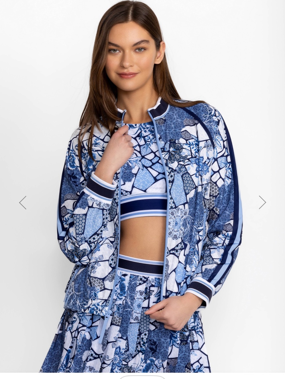 Johnny Was Bee Active Sport Bomber Jacket - Size Large
